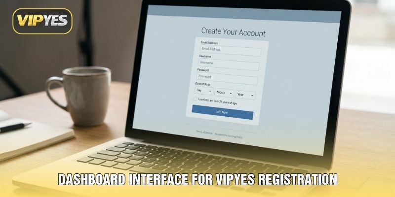 Dashboard interface for VIPYES registration Dashboard interface for VIPYES registration