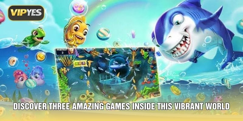 Discover three amazing games inside this vibrant world Discover three amazing games inside this vibrant world