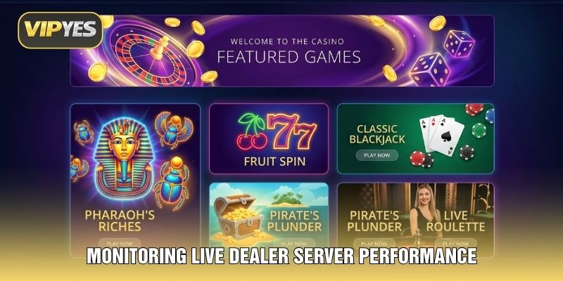 Monitoring live dealer server performance Monitoring live dealer server performance