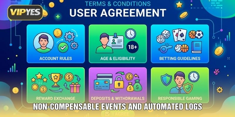 Non-compensable events and automated logs Non-compensable events and automated logs