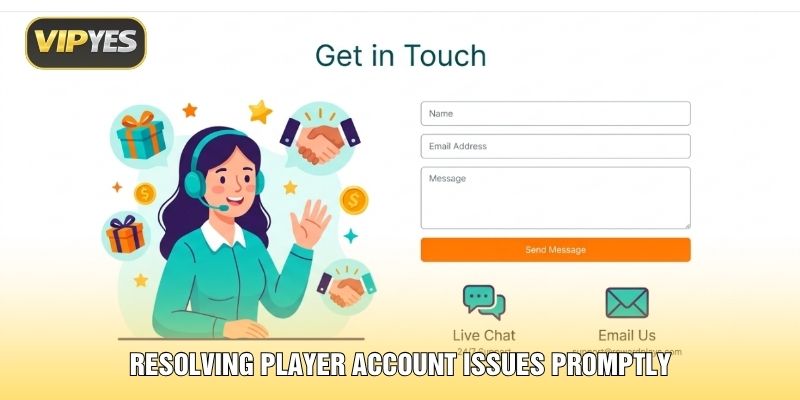 Resolving player account issues promptly