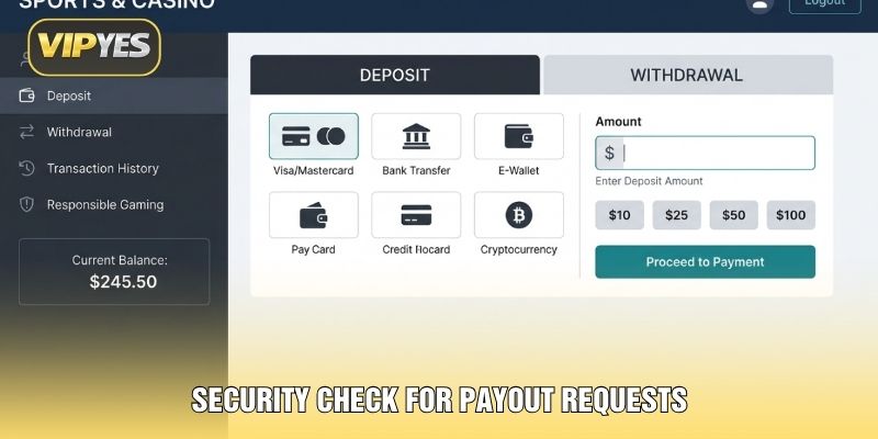 Security check for payout requests Security check for payout requests