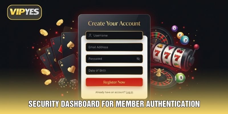 Security dashboard for member authentication Security dashboard for member authentication