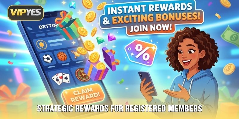 Strategic rewards for registered members Strategic rewards for registered members